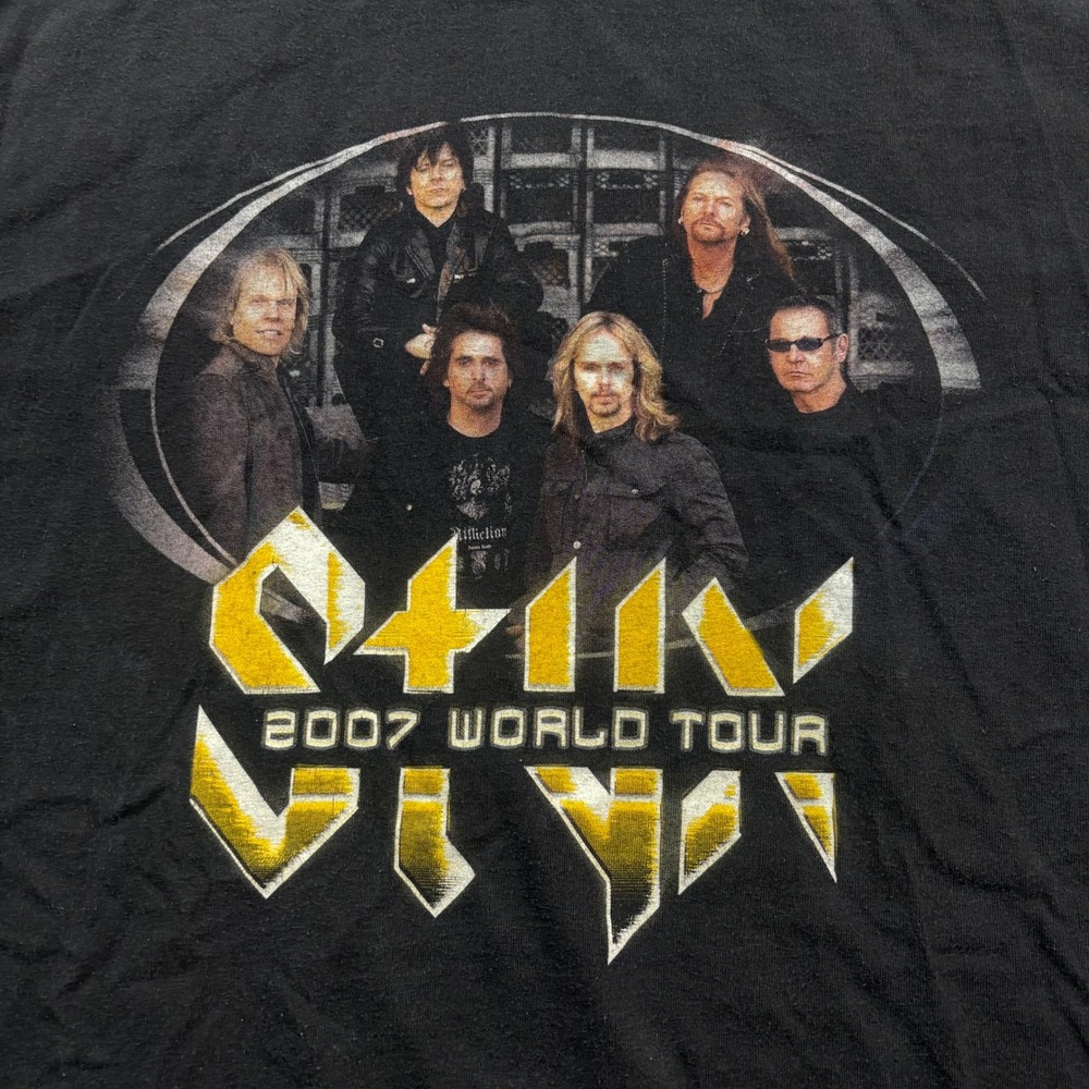 Y2K 2000s Styx Grunge‎ Rock Band Tour Graphic Black T Shirt Size XL - Picture 2 of 6
